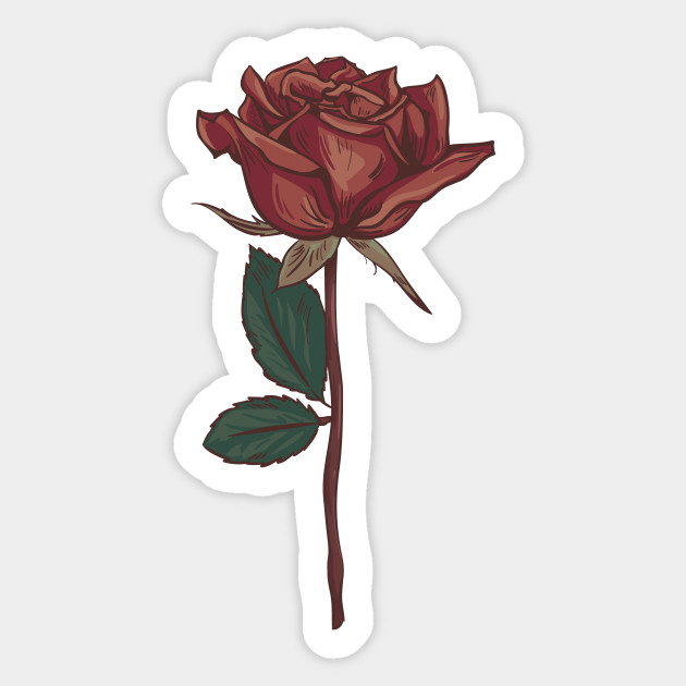 Vintage Rose  Vintage Flower Sticker  TeePublic